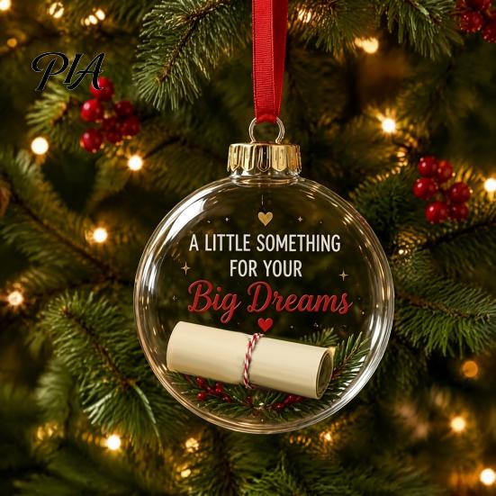 Transparent Craft Balls Clear Acrylic Fillable Christmas Ball, DIY Ornament Ball for Xmas Tree, Hanging Holiday, Wedding, Party, Home Decoration