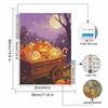 Halloween Diamond Painting Kit Handmade Diy Painting Home Decoration Painting for Pumpkin Cart Full Moon Cat and Candy Theme
