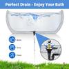 Freestanding Tub Drain set With Brass Tailpiece Complete Freestanding Bathtub Drain for Quick & Mess Frees  Installation