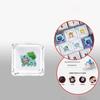 4pcs Pokémon Cartoon Square Transparent PC Keycap Wear-resistant Cross-axis Mechanical Keyboard Keycap with Custom Patterns