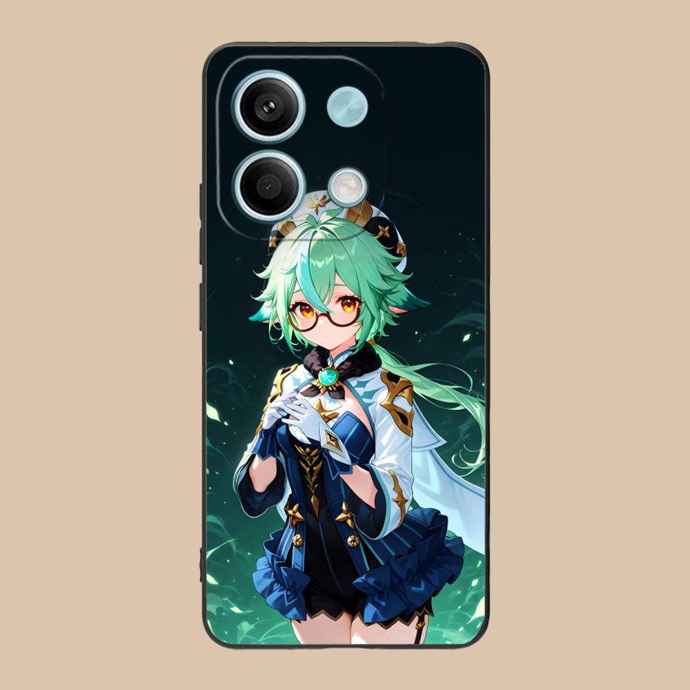 Game GI Sucrose Matte TPU Mobile Phone Case for POCO M7 M6 M5 M4 M3 X7 X6 X5 X4 X3 Pro GT 5G Colorful Printing Cover