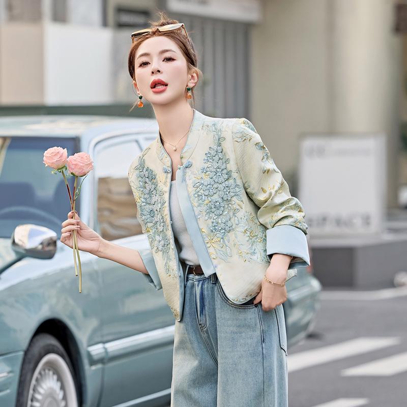 2025 Spring Women's Chinese Style Sequin Jacket - SY2706