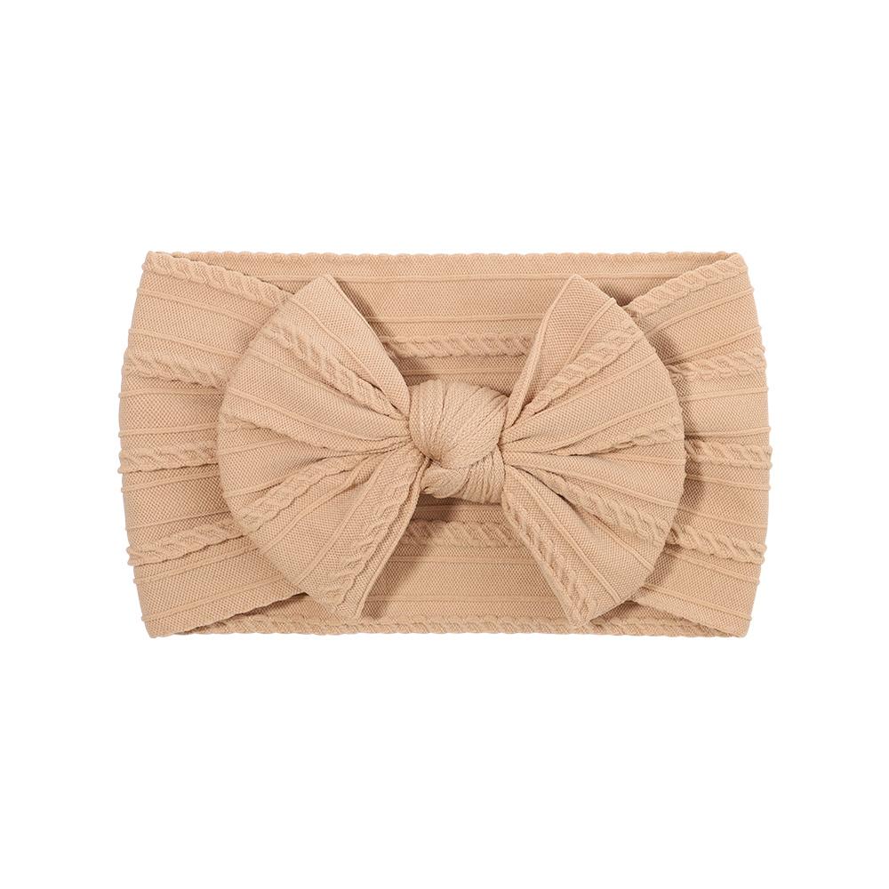PANTONE Solid Color Bows Headband for Baby Girls Elastic Hair Band Cotton Bowknot Turban Kids Headwear Baby Hair Accessories