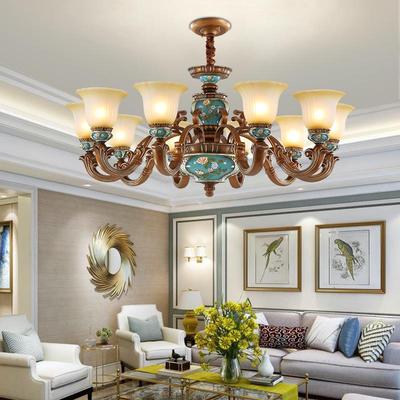 European Luxury Chandelier - Retro Atmospheric Lighting for Living Rooms and Bedrooms