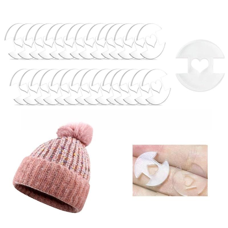 20/50Pcs Acrylic Buttons for Hat, 20mm Acrylic Buttons for Crafting Round Buttons, Hat Making Fasteners Tool