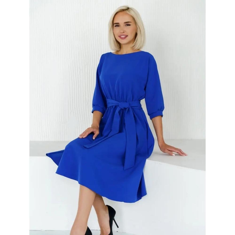 Women's Spring and Summer New Fashionable and Casual Seven Sleeve Waist Slimming Dress