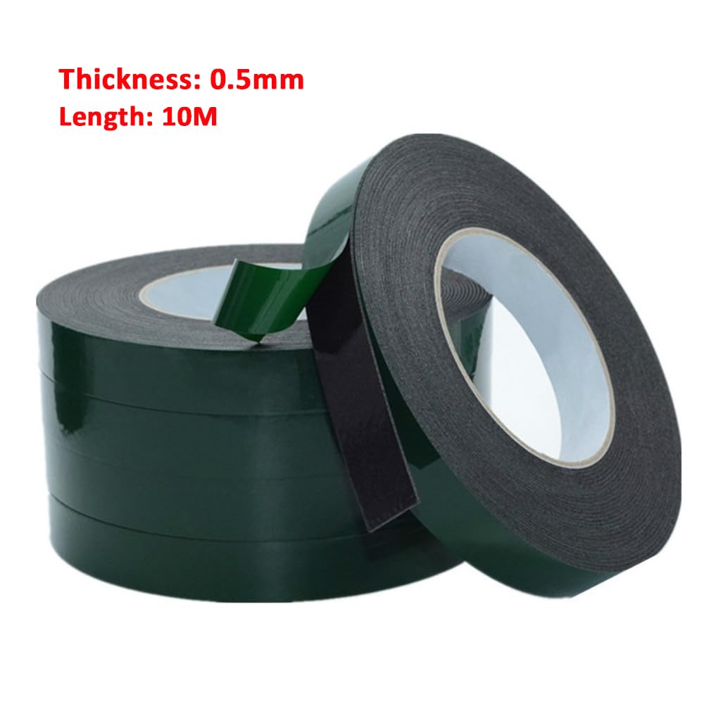 Double Sided Adhesive Tape Black Foam Tape for Cell Phone Repair LCD Curved Screen Dust Proof 0.5mm Thick (3mm*10M)