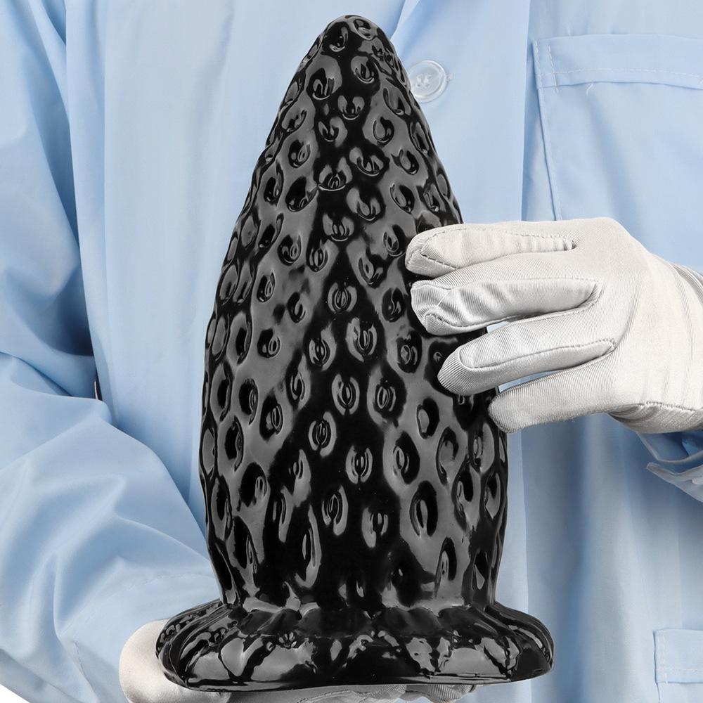 Black PVC Oversized Dildo Butt Plug Fisting Anal Dilator Masturbator Realistic Penis Sex Toys Strap on Cock BDSM