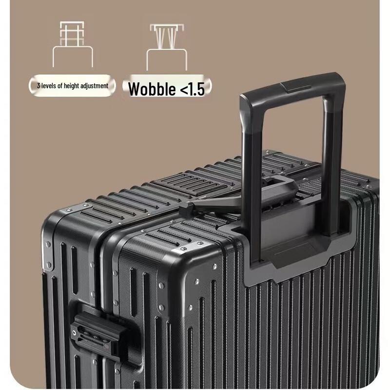 Vintage Aluminum Frame Carry-On Luggage