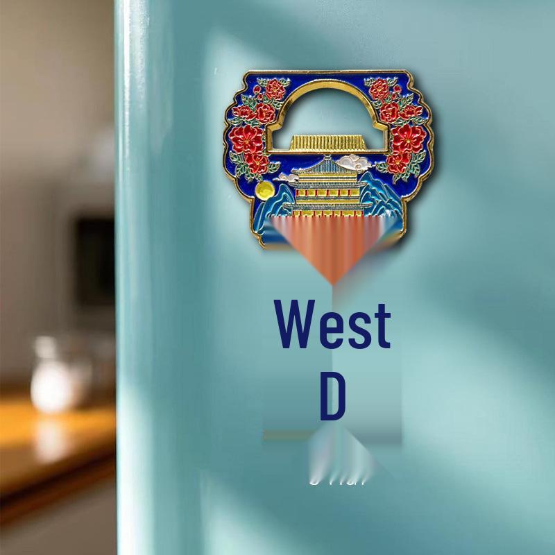 Xi'an Bell Tower Metal Bottle Opener & Magnet - Creative City Souvenir