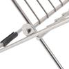 Stainless Steel Dish Rack Silver X Shape Dish Drying Rack Foldable Design Drainage Collapsible Dish Drainer Kitchen Counter