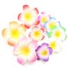 10 Stück Künstliche Blumenköpfe Hawaiianische Strand-Schaumstoff-Frangipani-Blumen DIY-Geschenke Kopfschmuck Haarnadeln Kranz für Hochzeitsfeier-Dekoration