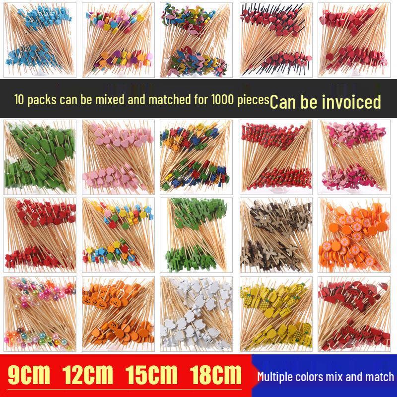 Disposable Bamboo Fruit Picks