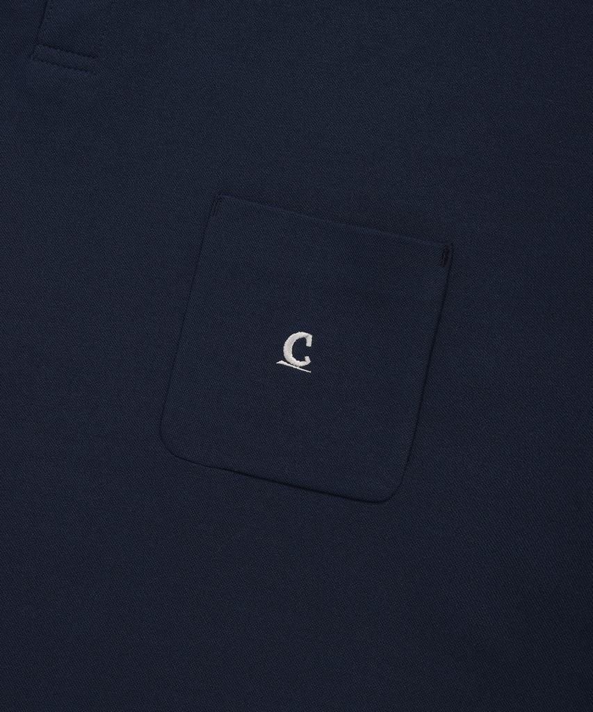 COVERNAT Signature Symbol Pocket Polo Shirt Navy