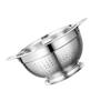 Stainless Steel Colander Large Metal Strainer Kitchen Food Mesh Colander for Pasta Spaghetti Veggies Fruits