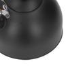 2.5L Capacity Whistling Tea Kettle Wood Pattern Handle Food Grade Stainless Steel Stainless Steel Kettle Matte Black