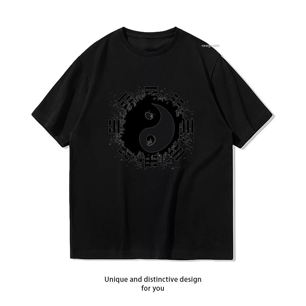 Yin Yang Tshirt WoUnisex Unisex Summer Cotton Cartoon Graphic T Shirts Adult Classic Oneck Breathable Shortsleev Gift Tops Tee