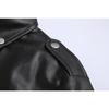 Mens Fashion Leather Jacket Slim Fit Stand Collar PU Jacket Male Anti-wind Motorcycle Lapel Diagonal Zipper Jackets Men