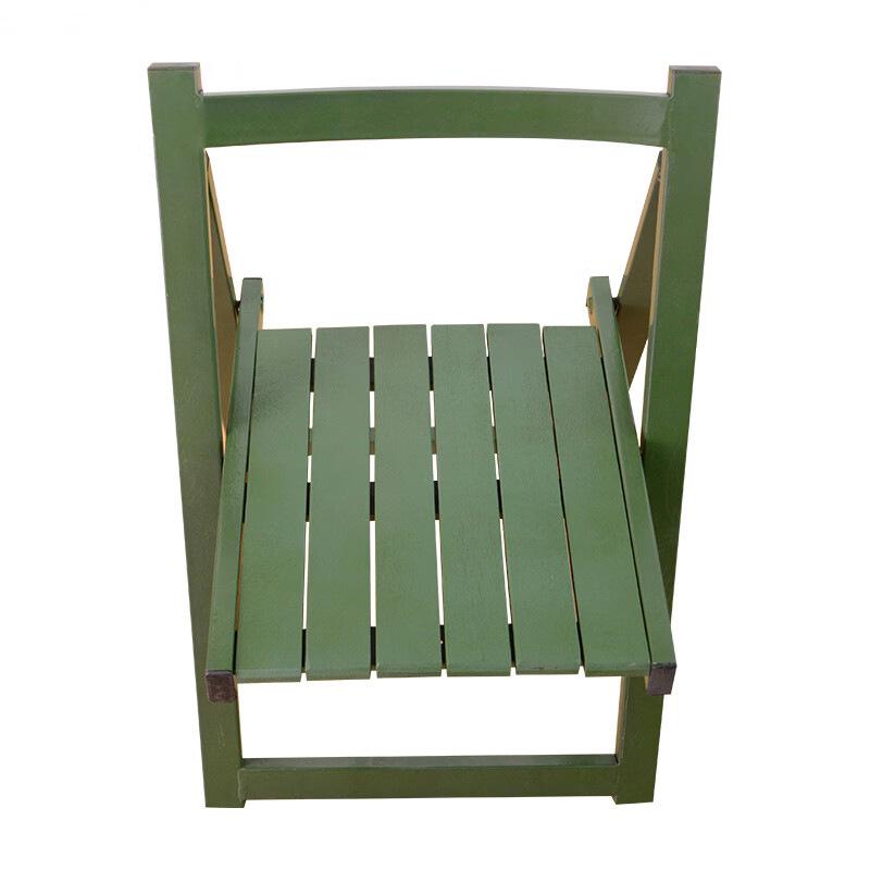 Folding Chair with Backrest: Wooden Slats, Steel Frame for Camping, Training, Meetings, Disaster Relief, and Outdoor Leisure