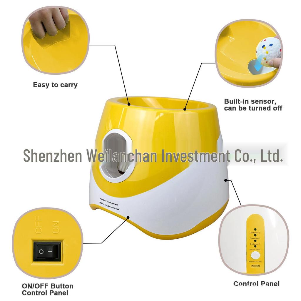 Automatic Multi-Color Tennis Ball Launcher for Pets - Upgraded Charging Model