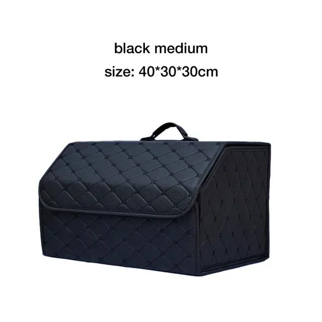 Car Trunk Storage Box Large Capacity Multiuse Tools Storage Bag Auto Leather Stowing Tidying Folding For Emergency Storage Box