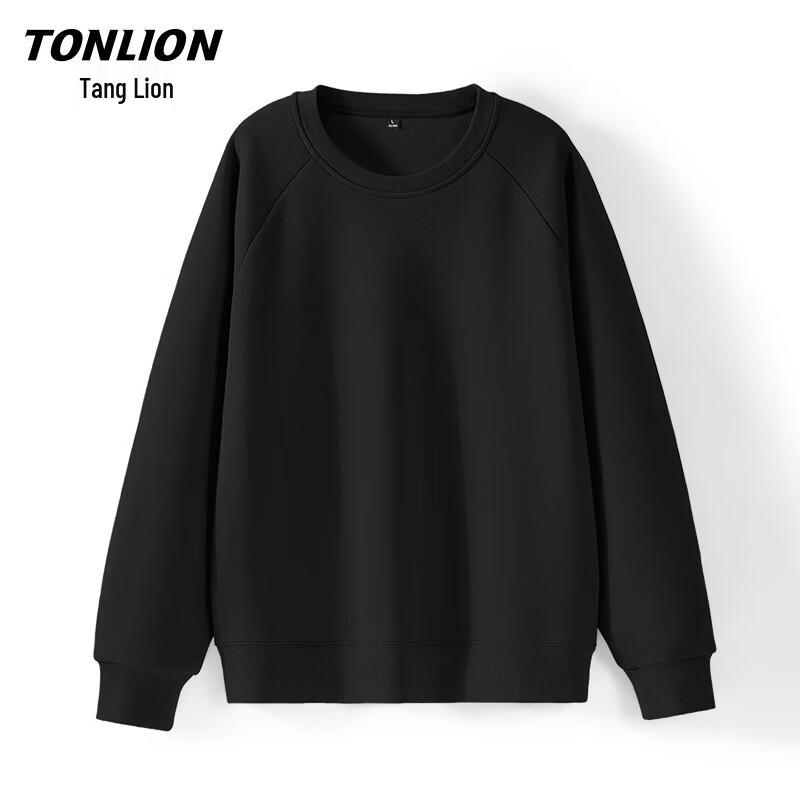 TonLion Men's Casual Long Sleeve Crew Neck Sweatshirt