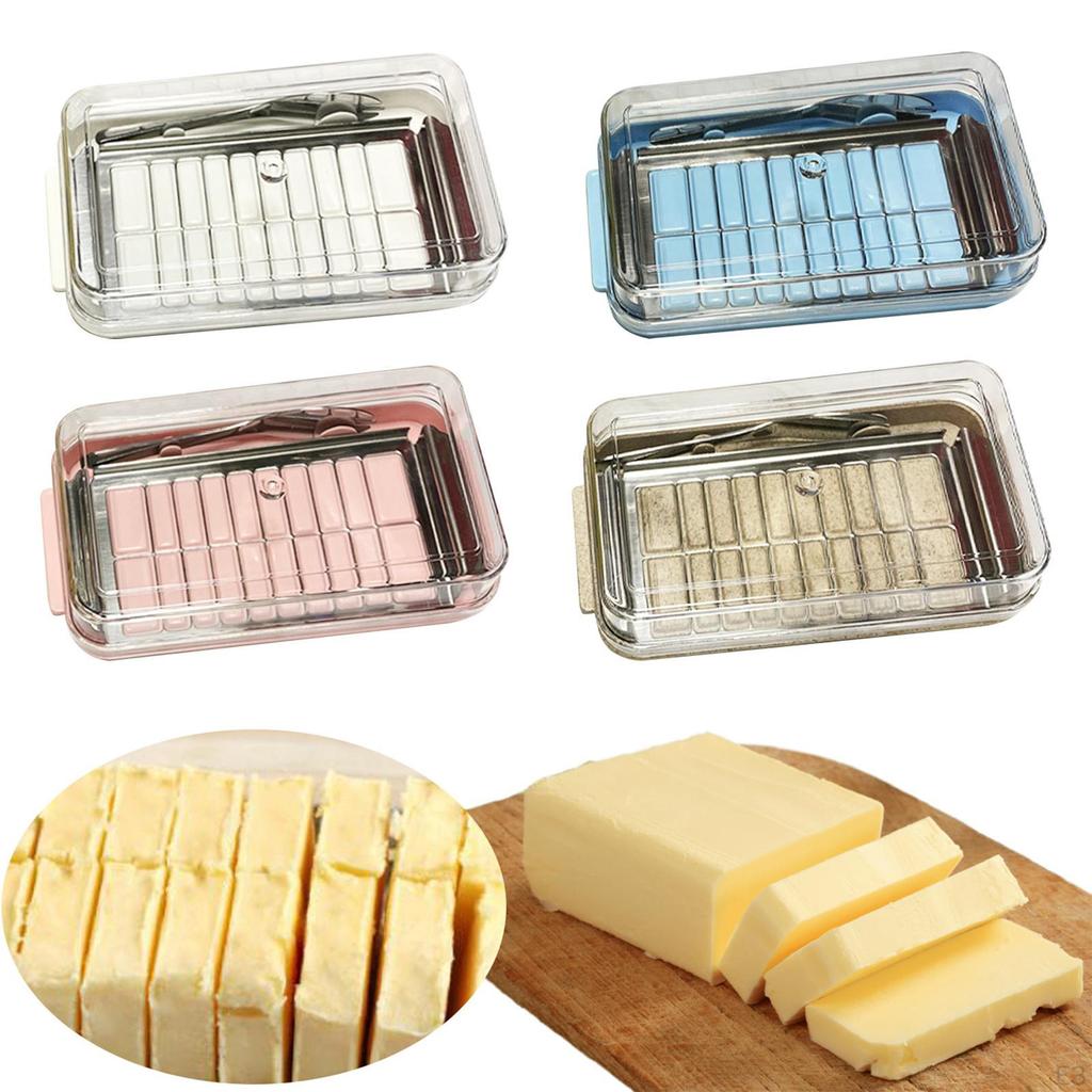 Butter Dish Container Kitchen Dinnerware Dustproof Airtight Reusable
