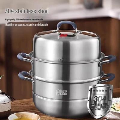 KOBACH 30cm 3-Layer 304 Stainless Steel Steamer