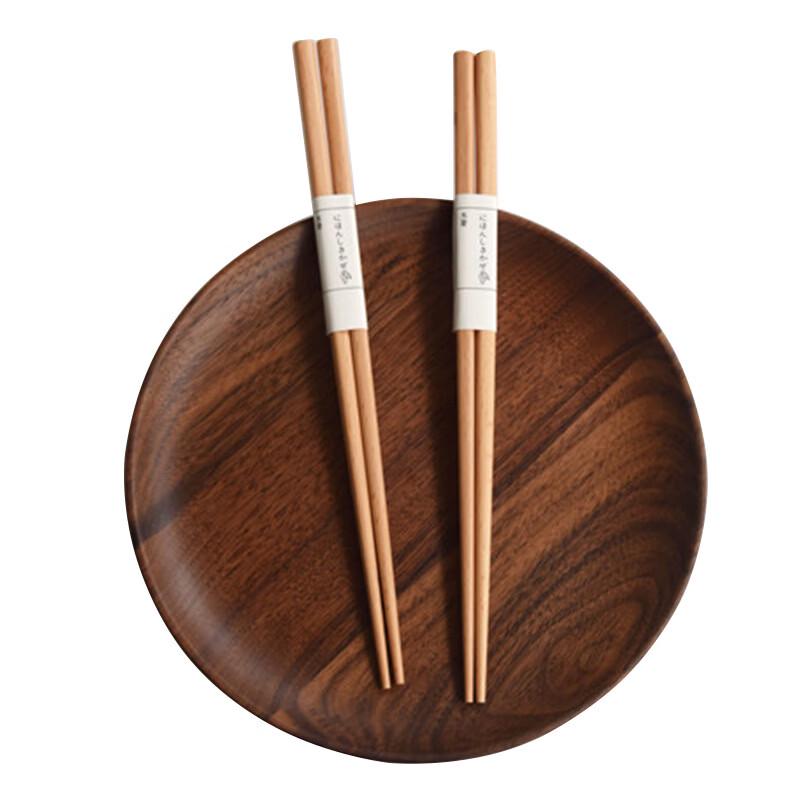 Japanese Style Natural Beechwood Chopsticks (10 Pairs)