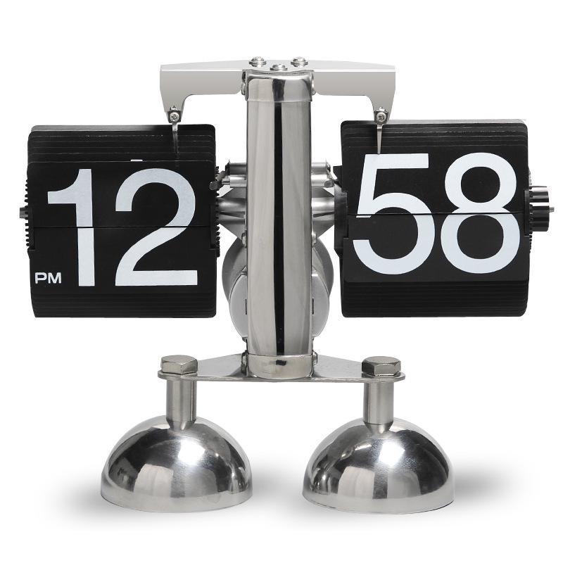 European Retro Flip Clock: Simple Desktop & Wall Design