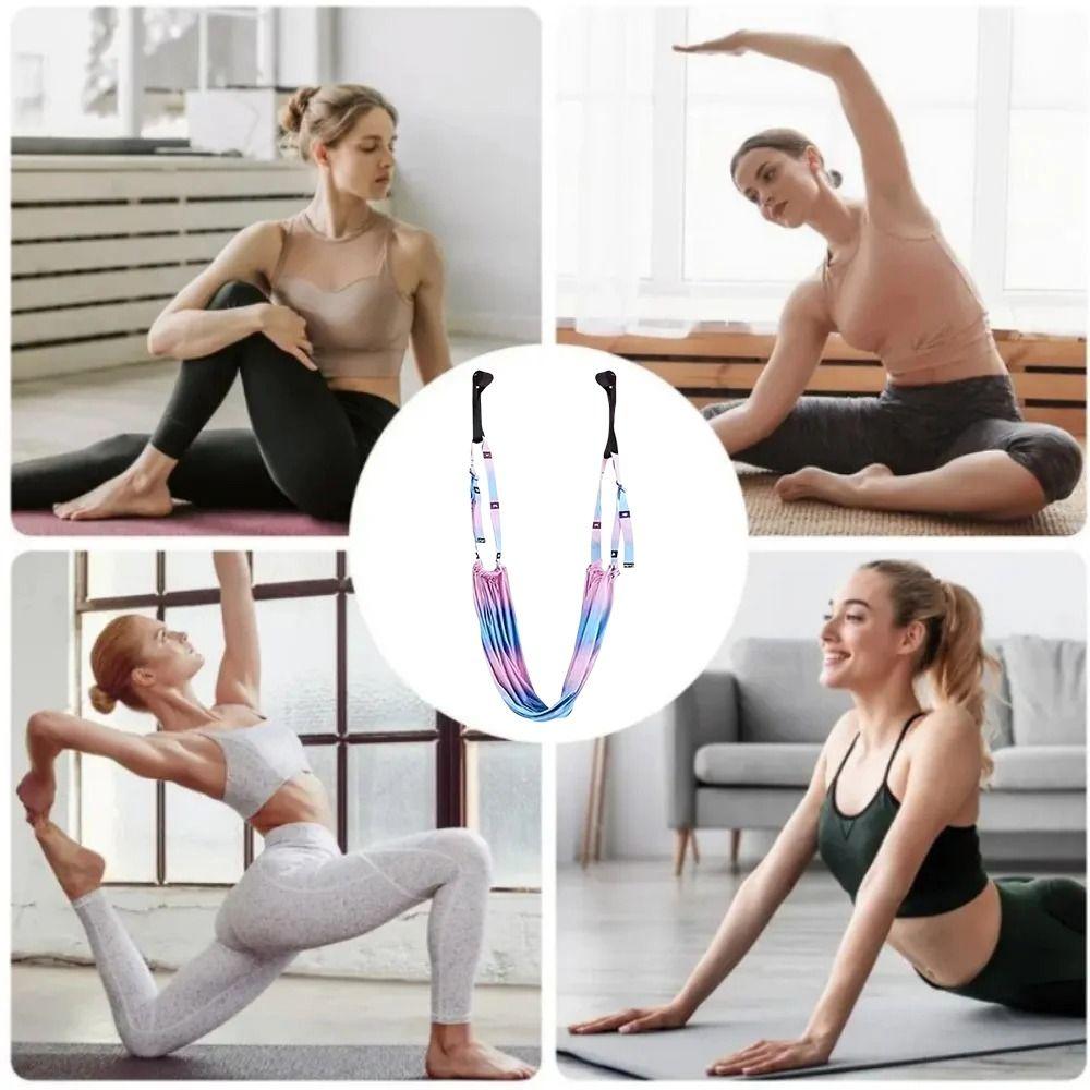 Elastic Stretch Women Aerial Yoga Strap Aerial Yoga Stretching Strap  Wall Practice