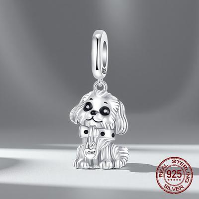 Copper Dog Furbaby Best Friend Devotion Guardianship Pendants Fits Genuine Charms Bracelet Women DoItYourself Jewellery Gifts