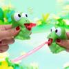 Fidget Decompression Pinch Toy Creative Frog Dinosaur Sticking Tongue Out Relieve Stress Children Fun Squeeze Interactive Toys