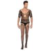 Men's Plus Size Open Crotch Fishnet Bodysuit Temptation Costume Set