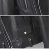 Women's Slim Fit Vegetable-Tanned Leather Motorcycle Jacket - Spring/Autumn 2024
