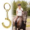 Set of 3pcs Alloy Horse Show Keychain Detailed Unique Shape Design Key Organiser Chain for Riders Hanging Decors