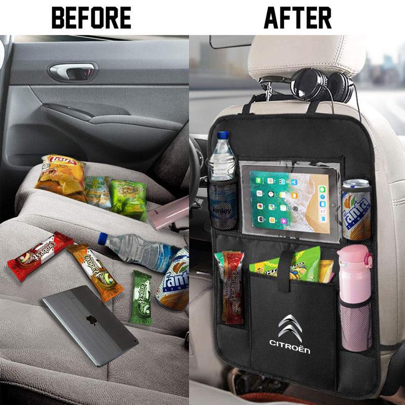 Verbesserte 6-Taschen-Autositz-Rückenlehnen-Aufbewahrungstasche Auto-Organizer für Citroen C1 C2 C4 C5 C3 C4L C8 Berlingo Xsara Picasso Zubehör