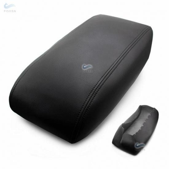 1*BLACK Leather Armrest Center Console Lid Cover For Jeep Grand Cherokee 11-19