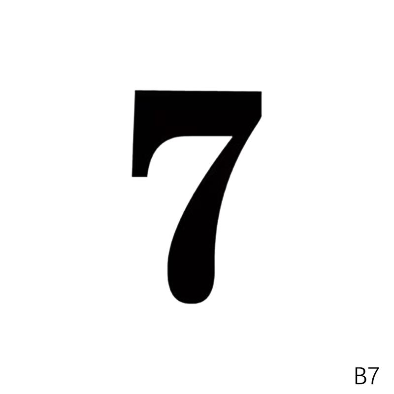 Wheelie Bin Stickers Self-Adhesive Trash Can Labels Pvc Number 0-9 Letters A-G Stickers Garage Car Bins Stickers Weatherproof