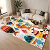 Fish Ocean Theme Soft Crystal Velvet Rug Custom Name & Text Print Non Slip Floor Rug for Bedroom Living Room