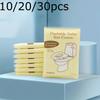 10/20/30pcs Flushable Toilet Seat Covers - Individually Wrapped Portable Toilet Seat Protectors, Large Fit for Travel, Hotels