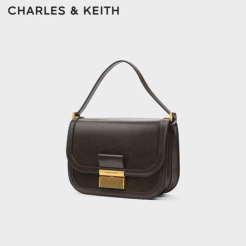 CHARLES & KEITH Retro Flap Shoulder Bag