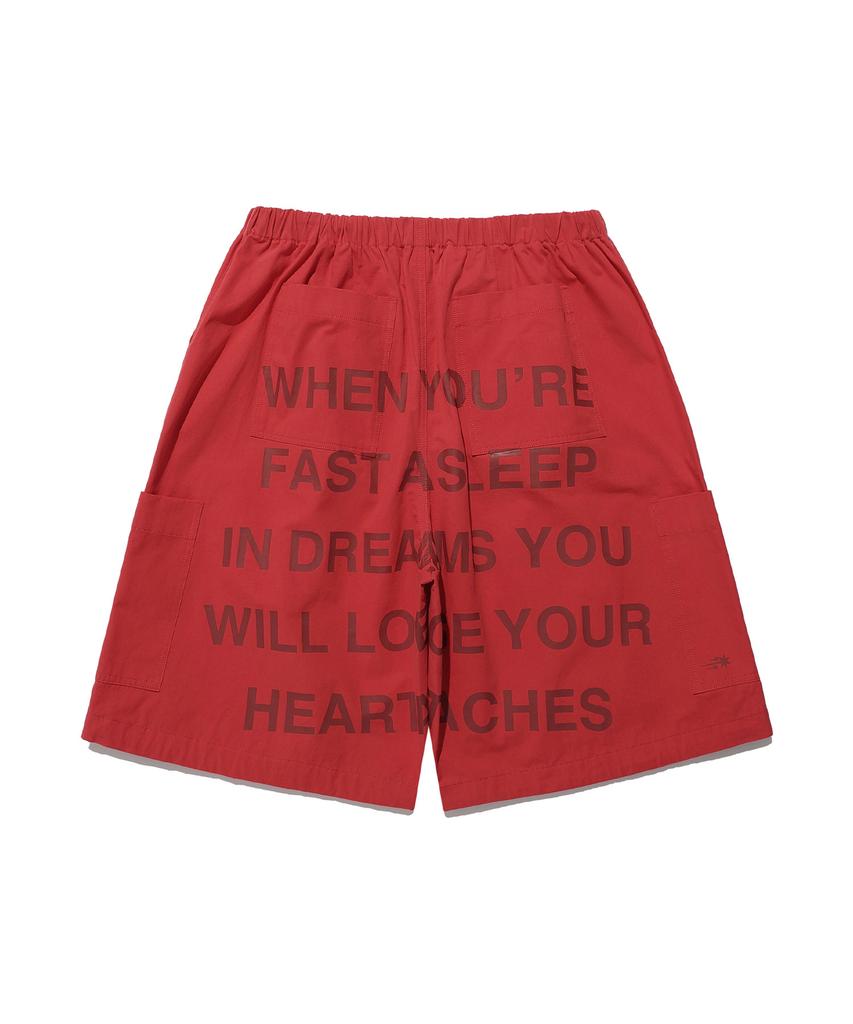 NICEGHOSTCLUB Ffats Parachute Cargo Shorts_Red(Ng2Emupa61A)