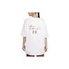 New Nike Drop Shoulder Sleeve T Shirt Women's White HF4752-100
