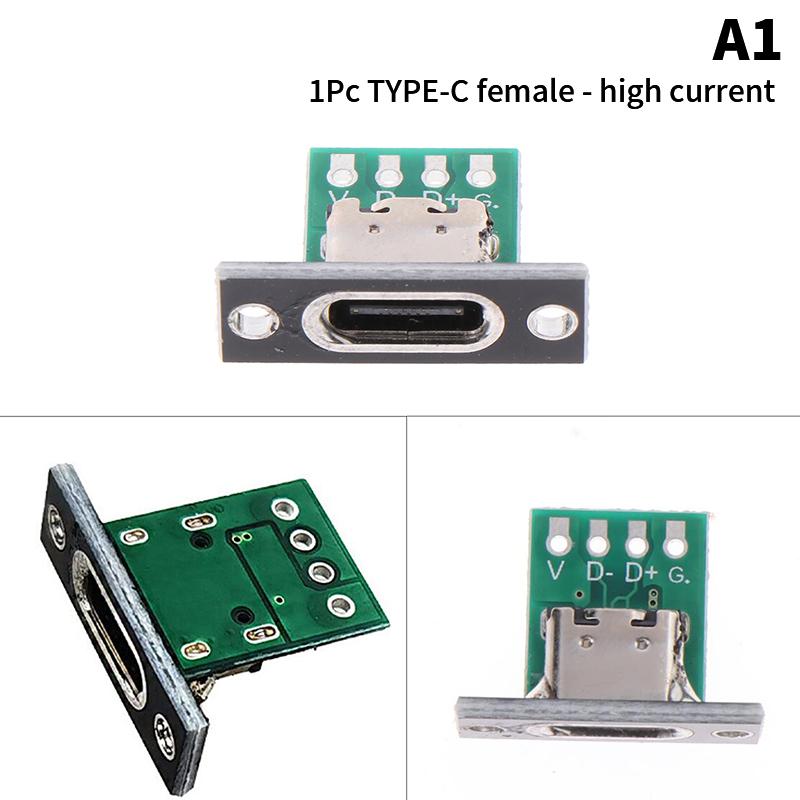 

2Pin 2P 4P полоска линии паяного соединения гнездо разъема типа C as the picture