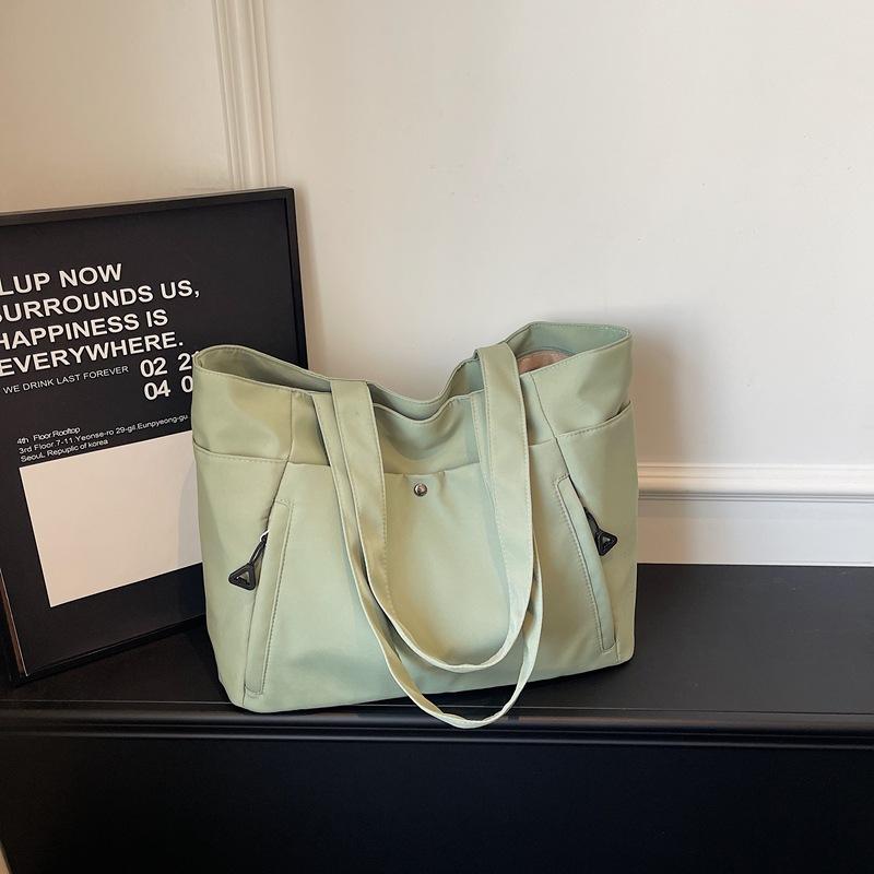New Fashi Large Capacity Tote Bags Multi Pocket Casual Minimalist Shoulder Bag for Women Fashi Versatile Mom Commute Bag