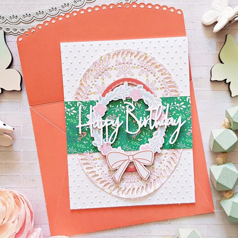 Oval Hollow Lace Set Die Scrapbooking Embossing Paper Craft Album Cards Punch Art Cutter Die