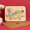 1Pc Wooden Wishing Wedding Gift Envelope Test Tube Crafts for Wedding Party Gifts