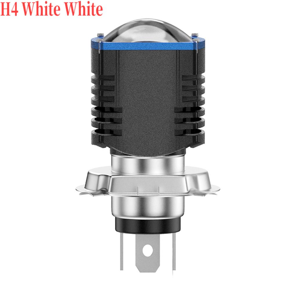 Advanced LED Motorcycle Headlight 30W 3000LM H4 H6BA20D Focused Light Design for Enhanced Safety on Dark Roads H4 White White