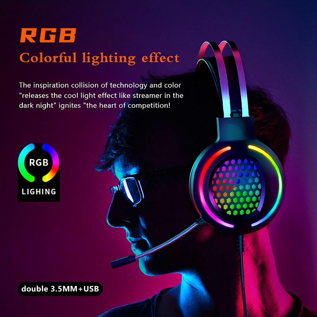 Cuffie da gioco H500 Doppio microfono per cuffie da gioco stereo over-ear da  3,5 mm acquista in modo economico — spedizione gratuita, recensioni reali  con foto — Joom